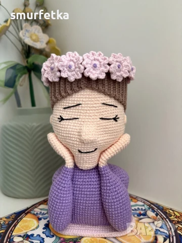 Плетена ваза момиче, снимка 4 - Вази - 50745428