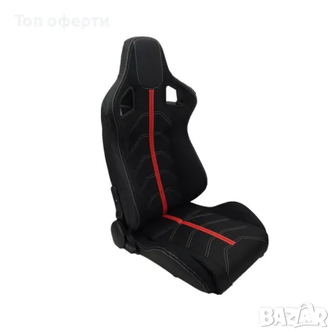 Спортни седалки тип рекаро -1079 червена, снимка 3 - Аксесоари и консумативи - 48675247