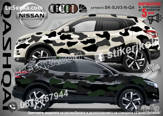 Hyundai Kona SK-SJV3-H-KO Кaмуфлаж Офроуд Джип Пикап Лодка Camouflage Off-Road стикери, снимка 16 - Аксесоари и консумативи - 47886656