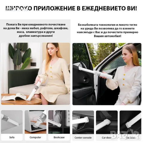 Безкабелна ръчна прахосмукачка Xiaomi Lydsto H2 * Гаранция 2 години