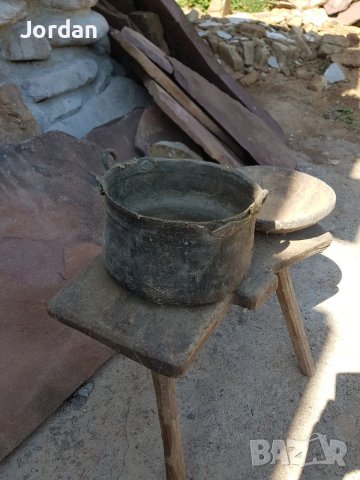 Медно старинно котле, снимка 6 - Антикварни и старинни предмети - 42013140