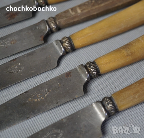 Veritable 5 Стари Френски ножа нож със сребро, снимка 2 - Ножове - 52220818