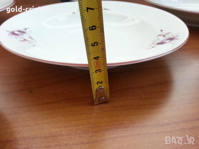 Стар български порцелан чинии дълбоки, снимка 6 - Антикварни и старинни предмети - 34338263