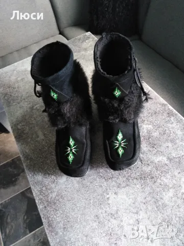 Меки топли велурени ботуши /апрески /