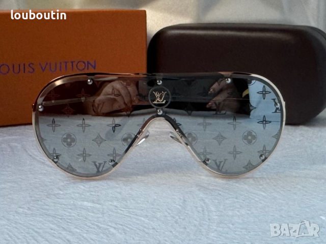 Louis Vuitton 2023 висок клас мъжки слънчеви очила маска, снимка 4 - Слънчеви и диоптрични очила - 44827350