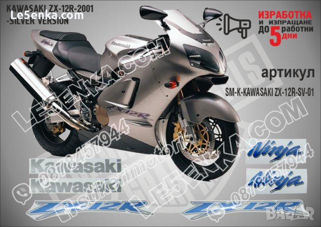 KAWASAKI ZX-12R SILVER VERSION 2001 SM-K-KAWASAKI ZX-12R-SV-01