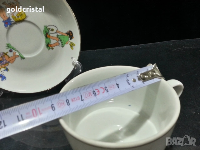 Стар български порцелан детски комплект , снимка 4 - Антикварни и старинни предмети - 53298772