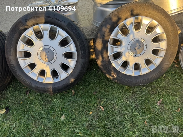 Джанти със гуми Audi 17” 5x112, снимка 2 - Гуми и джанти - 52227321