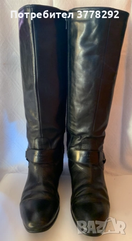 Обувки-Tommy Hilfiger - Ботуши дамски с цип, естествена кожа, № 41, стелка 26-26,5, 68 лв