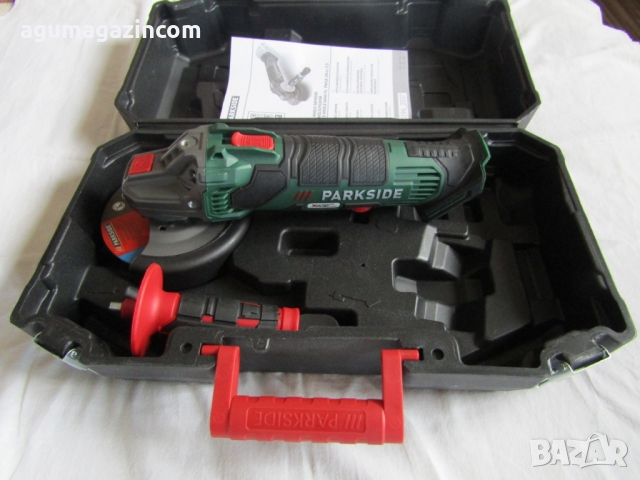 PARKSIDE® акумулаторна ъглошлайф PWSA 20-Li C3, без батерия и зарядно устройство, снимка 5 - Куфари с инструменти - 36086950