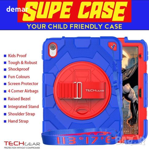 Калъф TECHGEAR SUPE за Apple iPad 10-то поколение 10,9" / iPad 10 2022 г., снимка 3 - Таблети - 44652399