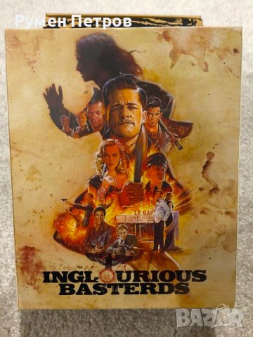 2 Steelbooks ГАДНИ КОПИЛЕТА - INGLORIOUS BASTERDS Ultra Limited DELUXE One Click Steelbooks Edition, снимка 6 - Blu-Ray филми - 44286524