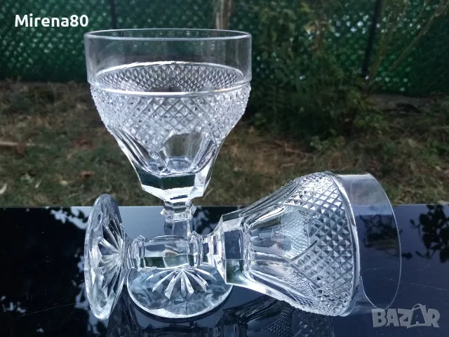 5 кристални чаши за ракия - Югославия !, снимка 6 - Чаши - 56012394