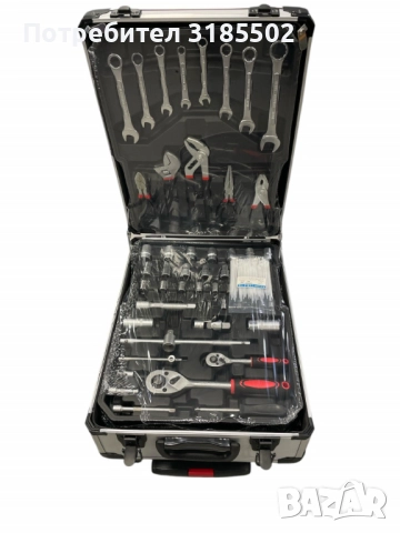 Професионален комплект инструменти KRAFTROYAL Gerнmany 1050 части – Всичко необходимо в един куфар, снимка 2 - Куфари с инструменти - 51458031