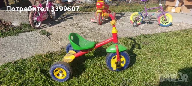  3 бр. детски превозни средства за игра навън