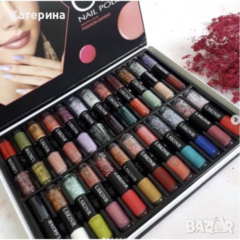 Лак за нокти Nail polish 48 цвята в кутия, снимка 2 - Продукти за маникюр - 44456268