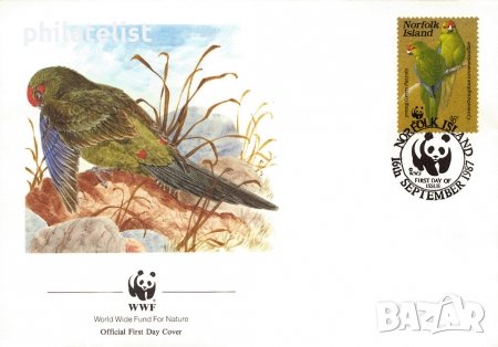 Остров Норфолк - 4 броя FDC Комплектна серия - WWF, снимка 3 - Филателия - 38640450