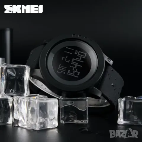 SKMEI Мъжки LED цифров часовник с голям циферблат Водоустойчив Спортен 1142, снимка 5 - Мъжки - 48173660