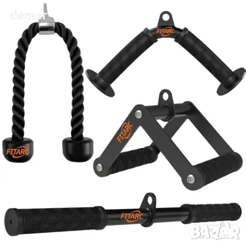 Комплект приставки Fitarc за фитнес скрипец с лостове, двойна ръкохватка и въже, снимка 2 - Други стоки за дома - 56011811