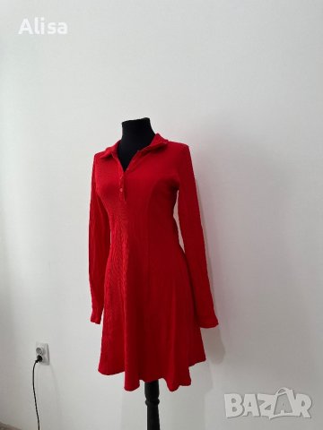 Червена дамска рокля, снимка 3 - Рокли - 41310522