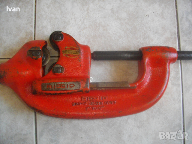 3 Цола Ридгид-Голям Тръборез-RIDGID  3 S-1-3"-Реже Масивни Водопроводни Тръби до 3 Цола-Почти Нов