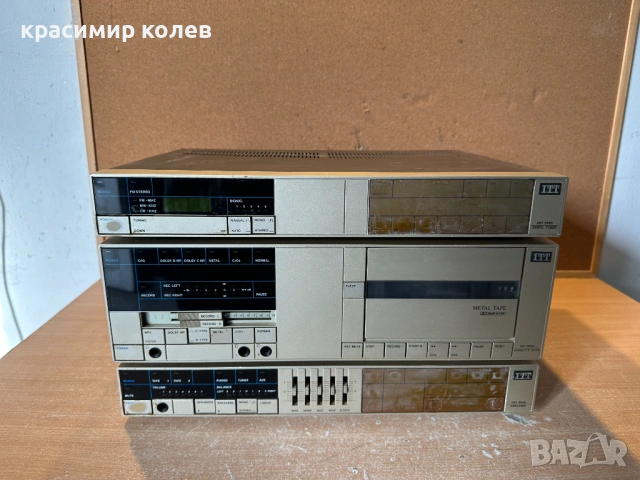 тунер, дек и усилвател на "ITT", снимка 5 - Ресийвъри, усилватели, смесителни пултове - 53391931