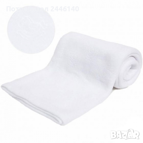 Бяло поларено одеало, снимка 1 - Олекотени завивки и одеяла - 36122666