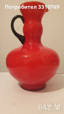 Красива стъклена ваза/кана. , снимка 1