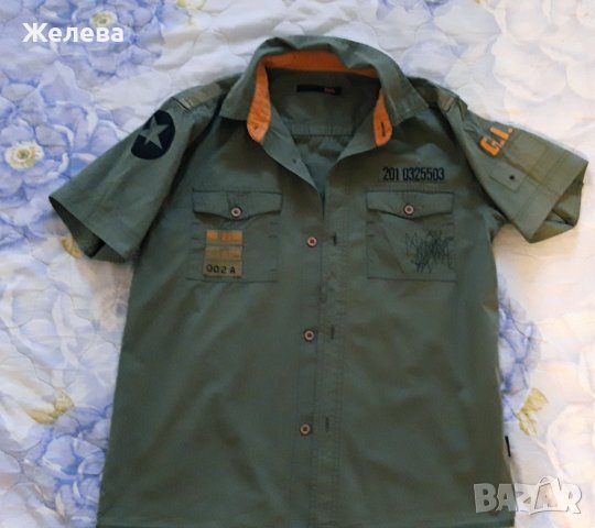 Лот от 2 тениски, риза, 2 бр. шорти и дънки , снимка 5 - Детски панталони и дънки - 40622418