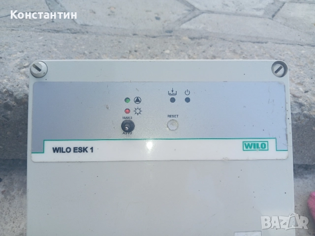 Табло за управление на помпа Wilo ESK 1, снимка 2 - Други стоки за дома - 51710406