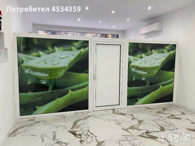 ПВЦ параван с врата (остъклен с фолио което се маха)- 470см./205см., снимка 3 - Паравани - 52919033