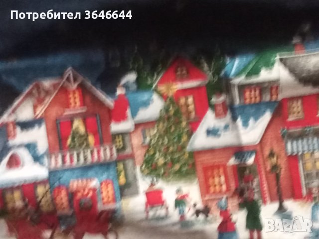 Памучна покривка Коледен град , снимка 7 - Други - 41567017