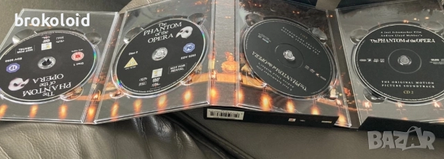Фантомът на операта Phantom of the opera Deluxe Limited DVD лимитирано издание, снимка 3 - DVD дискове - 52954206