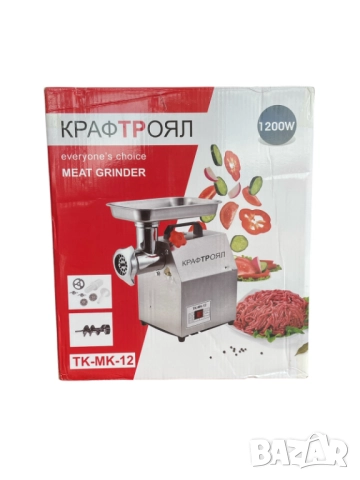Професионална електрическа месомелачка 900W TK-M12, снимка 4 - Други инструменти - 52313680