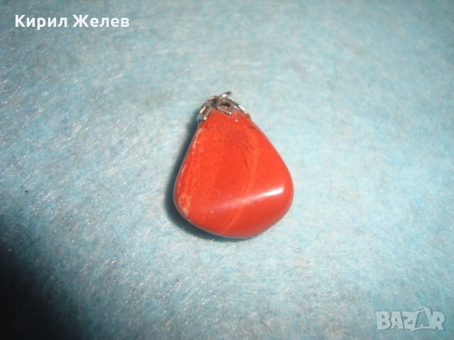 СКЪПОЦЕНЕН АРТ-ДЕКО ПЕНДАНТ ЧЕРВЕН КОРАЛ СТАР МЕДАЛЬОН 26665, снимка 2 - Колиета, медальони, синджири - 34806289