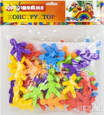 Конструктор 500г елементи с различни цветове в PVC плик. , снимка 4 - Конструктори - 40543392