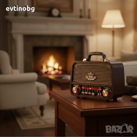 Винтидж радио MEIER MD-1308BT - ретро дизайн с модерни функции, снимка 5 - Радиокасетофони, транзистори - 53787538