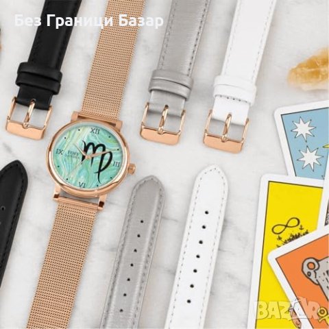 Нов Зодиакален Дамски Часовник Toff London с 4 Каишки - Подаръчен Комплект, снимка 3 - Дамски - 44159398