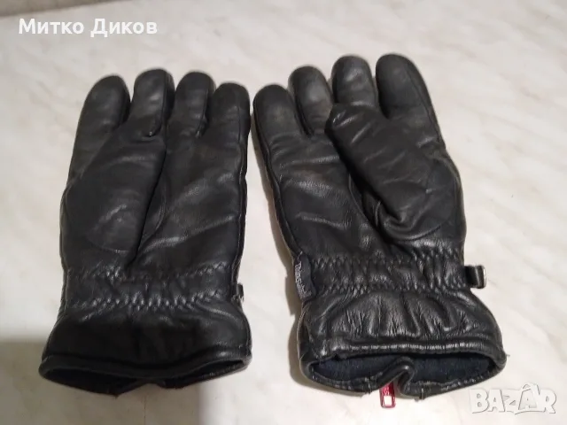 Ръкавици мотористки естествена кожа с цип 8.5 размер Thinsulate марковибс подплата отлични , снимка 2 - Аксесоари за велосипеди - 56095970