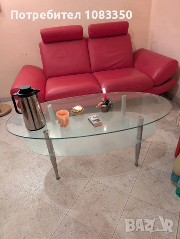 Кожен диван, снимка 2 - Дивани и мека мебел - 53690022