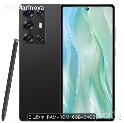 Чисто нов премиум глобален отключен смартфон 6.8" с писалка, снимка 3 - Телефони с две сим карти - 56180185