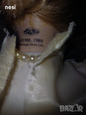 Булка - The Heritage Mint Collection Ltd. Порцеланова кукла 16" 1988/1989, снимка 3 - Други ценни предмети - 52964971