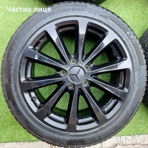 Продавам 4бр 17-ки джанти с всесезонни гуми за Мерцедес W203,W204, снимка 5 - Гуми и джанти - 55772733