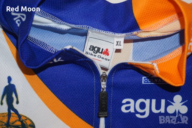 Мъжка колоездачна тениска Jersey Agu Bike Gear Rabobank Размер XL Made In Italy, снимка 5 - Спортна екипировка - 41889980