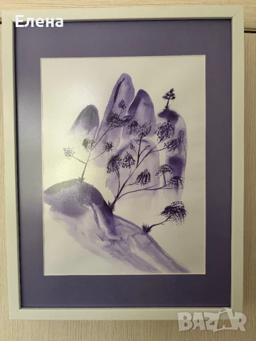 Картина в лилаво, снимка 3 - Декорация за дома - 51081566