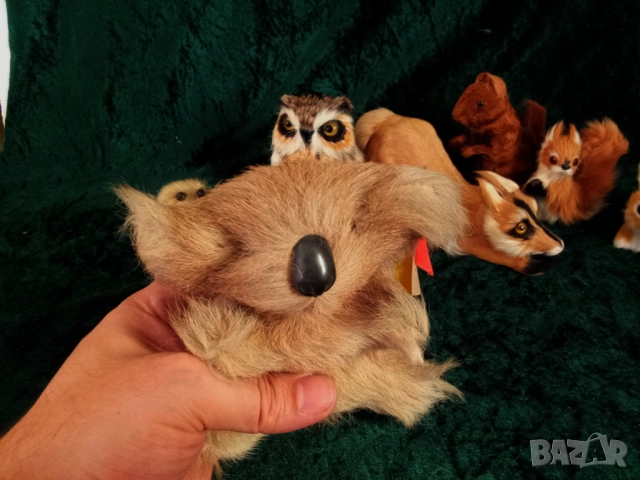 Плюшени играчки - Занаяти с кожа,лисица,тюлен,бухал,катерица, снимка 8 - Колекции - 51464721