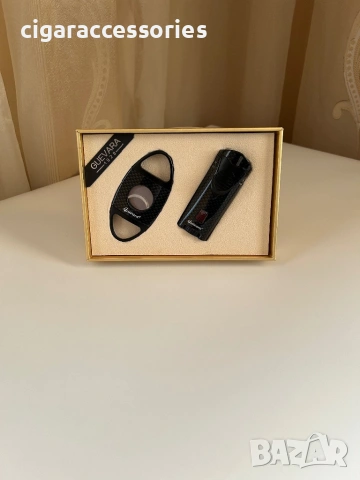 Guevara подаръчен комплект за пури – запалка и резачка