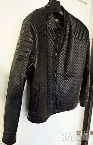 мъжко кожено яке, снимка 3 - Якета - 52910587