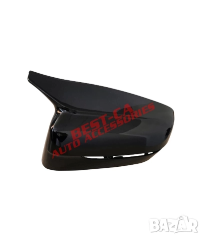 Капаци за огледала със щипки черен пиано лак Batman Style подходящи за BMW G20 G22 G30 G11 G14, снимка 7 - Аксесоари и консумативи - 52195213