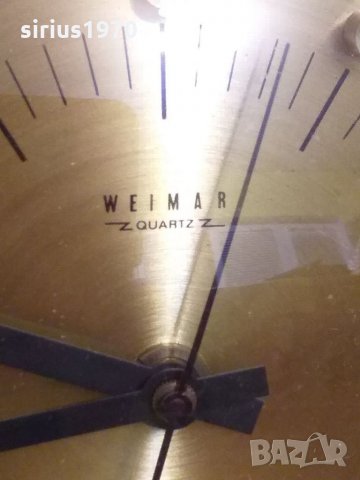 Германски работещ часовник отGDR  WEIMAR , снимка 2 - Стенни часовници - 35857444